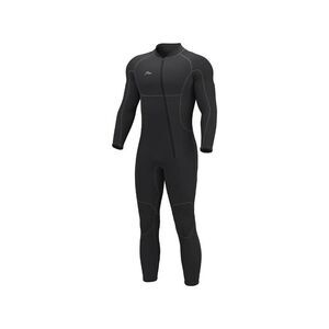 Hevto Men 3XL Wetsuit 3/2mm Black with Front Zip for Water Sports Swimwear